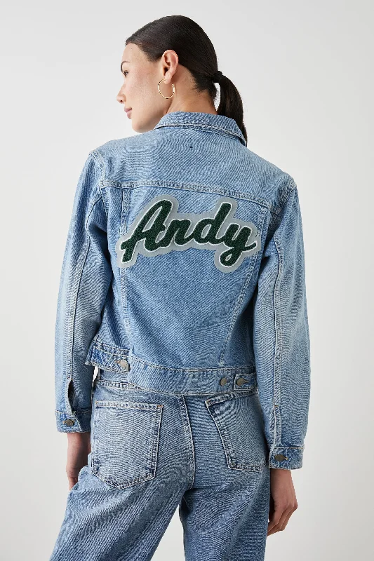  Women's Athleisure ApparelMULHOLLAND JACKET CUSTOM EMBROIDERY - ORIGINAL BLUE