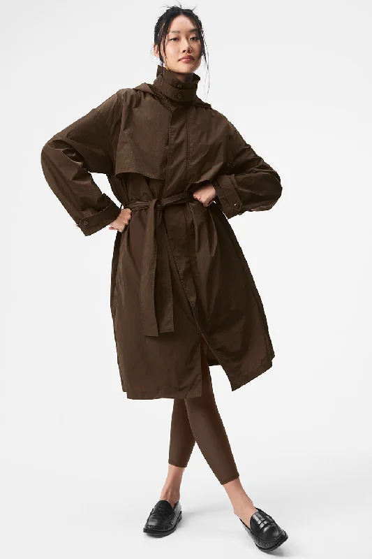  Women's Formal ApparelCrinkle On The Move Trench - Espresso