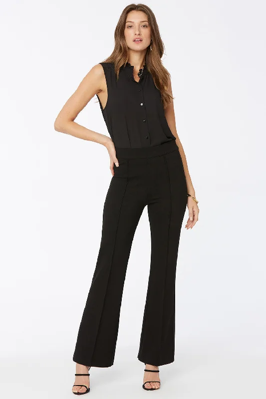  Women's Clothing And Garments SetsPull-On Flared Pants - Black