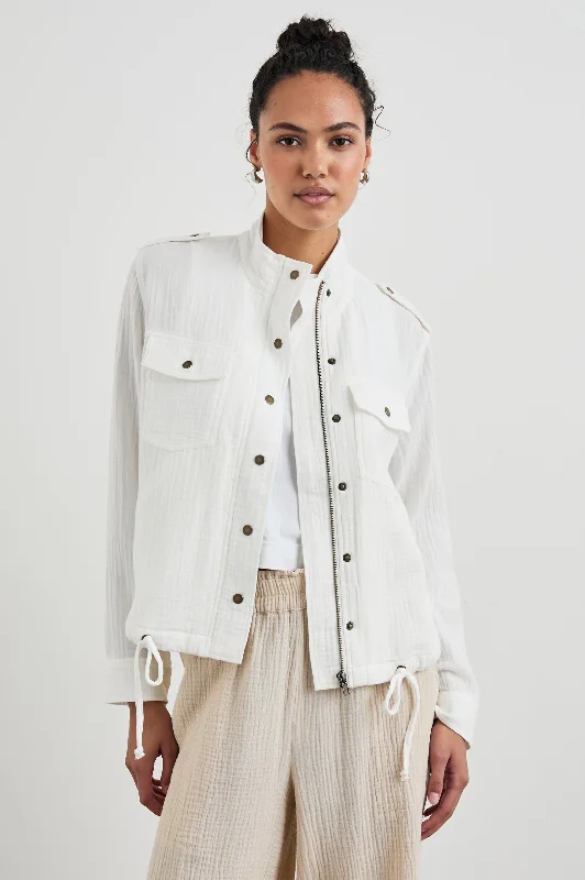  Women's Resort AttireCOLLINS JACKET - GAUZE WHITE