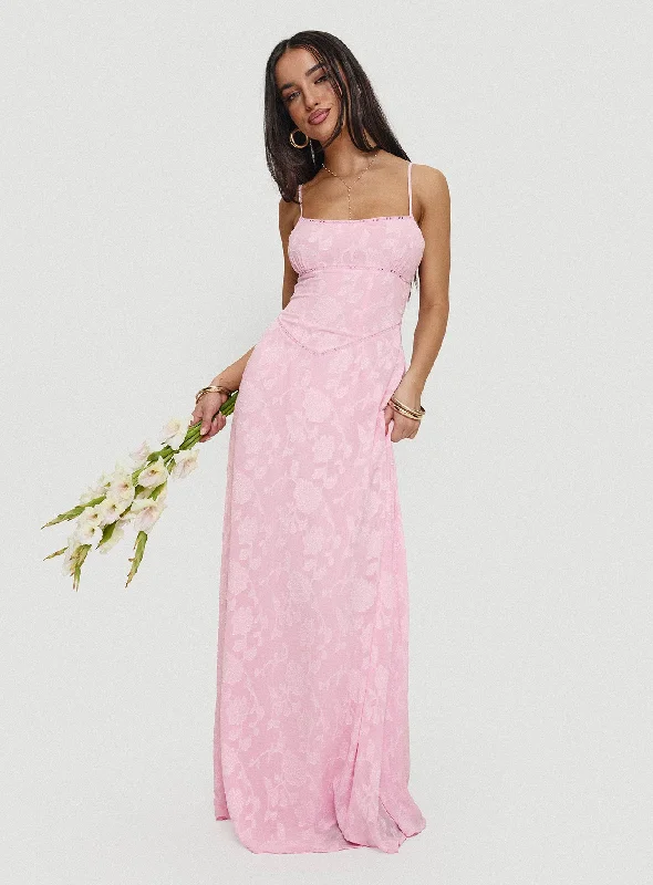  Women's Transitional ApparelSouth Of France Maxi Dress Pink