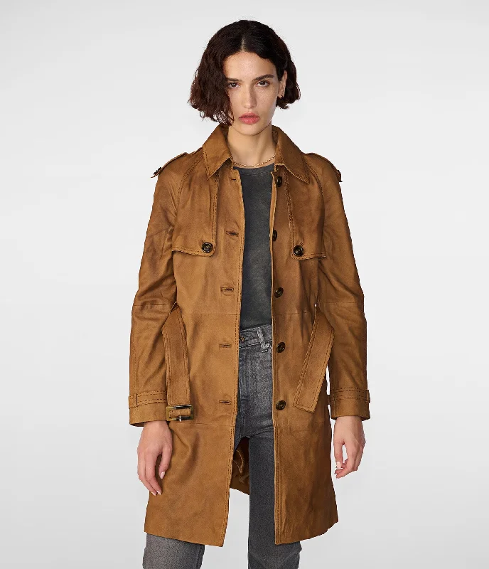  Top Brand DiscountsMary Long Single Breasted Trench