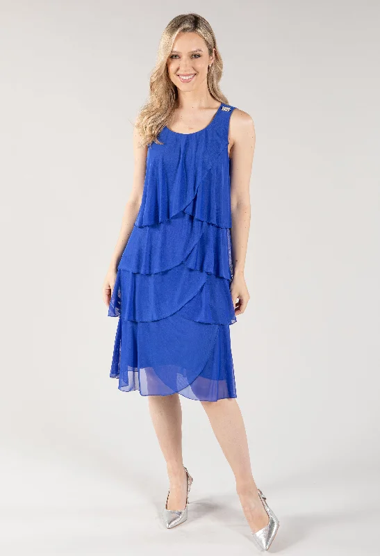  Feminine Luxe Style SaleTiered Sleeveless Dress