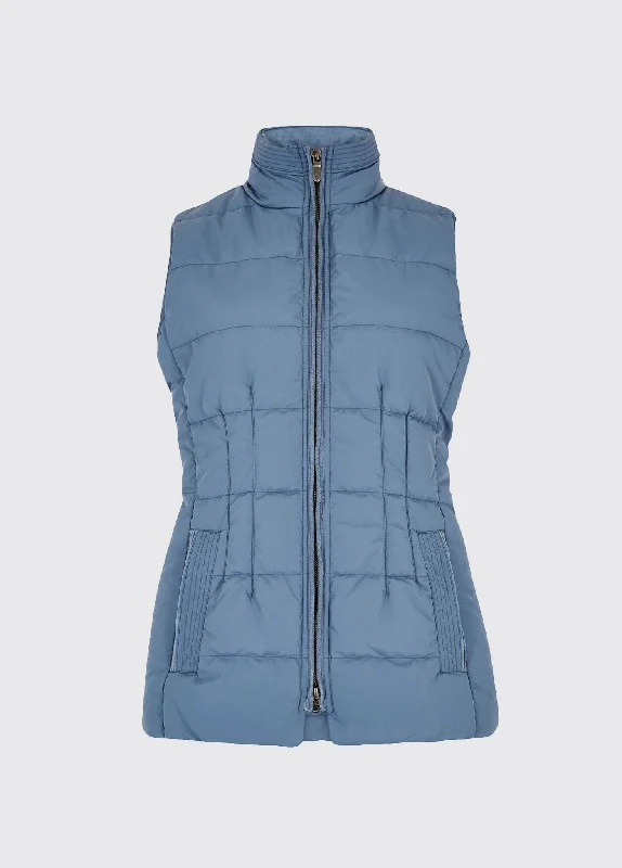  Women's Trendy ApparelSpiddal Quilted Gilet -Slate Blue-Size EU 36