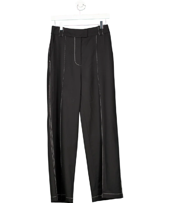  Women's Professional GarmentsAttire The Studio Black Topstitched Trousers UK S