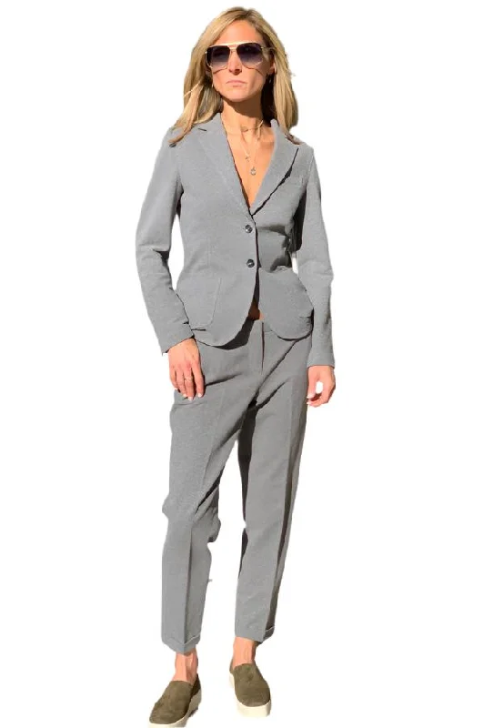  Women's Elegant Evening AttireTailored Pants - Grey