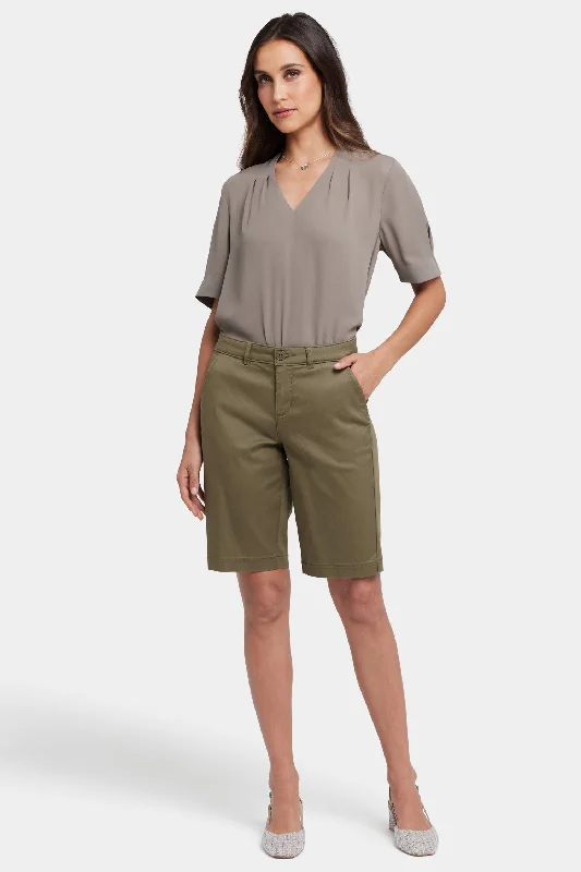  Women's Professional AttireBermuda Shorts - Bay Leaf