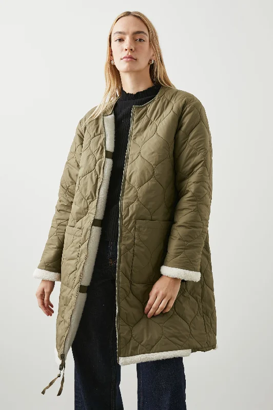  Comfortable Women's AttireGRANGER JACKET - IVORY OLIVE MIX