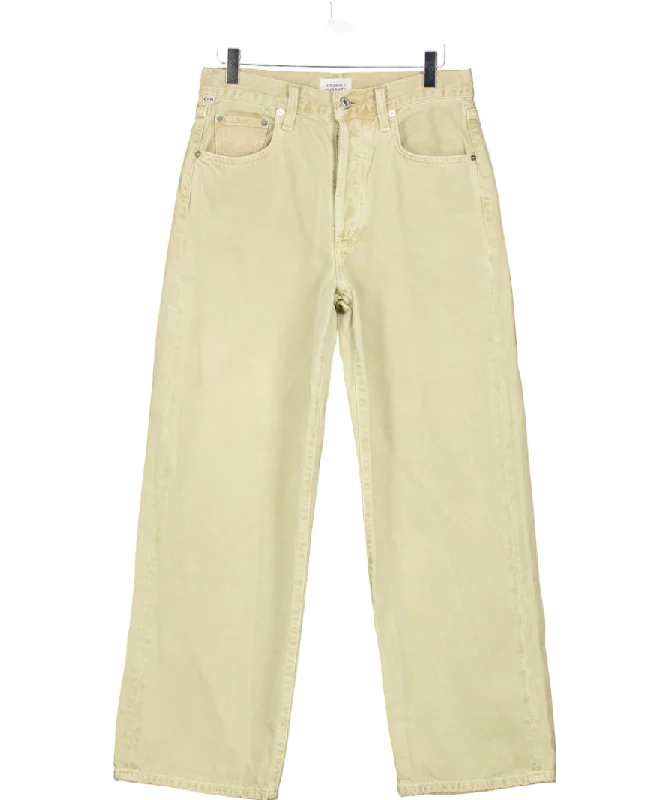  Classy Style DiscountsCitizens of Humanity Beige Natural Pina Low Rise Baggy Crop W24