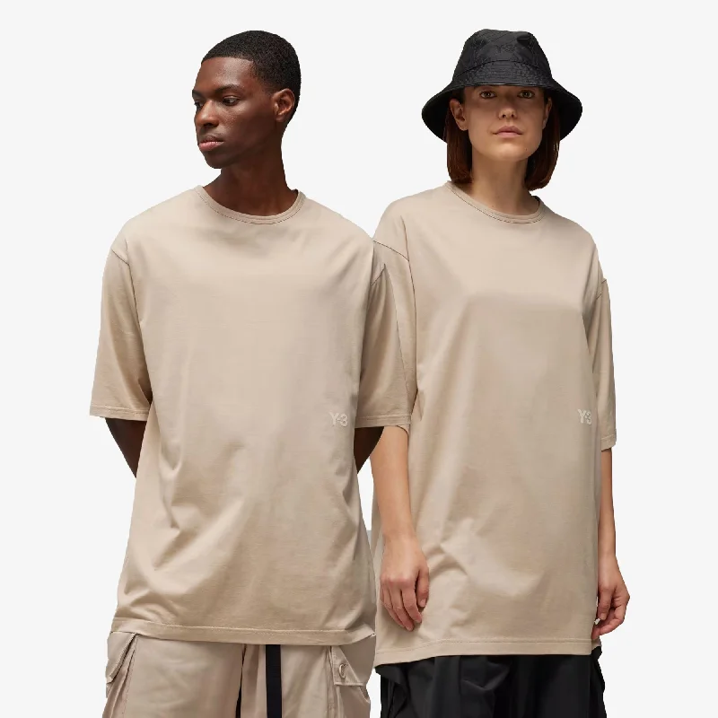  Limited Time OfferY-3 | BOXY SHORT SLEEVE TEE { CLAY BROWN