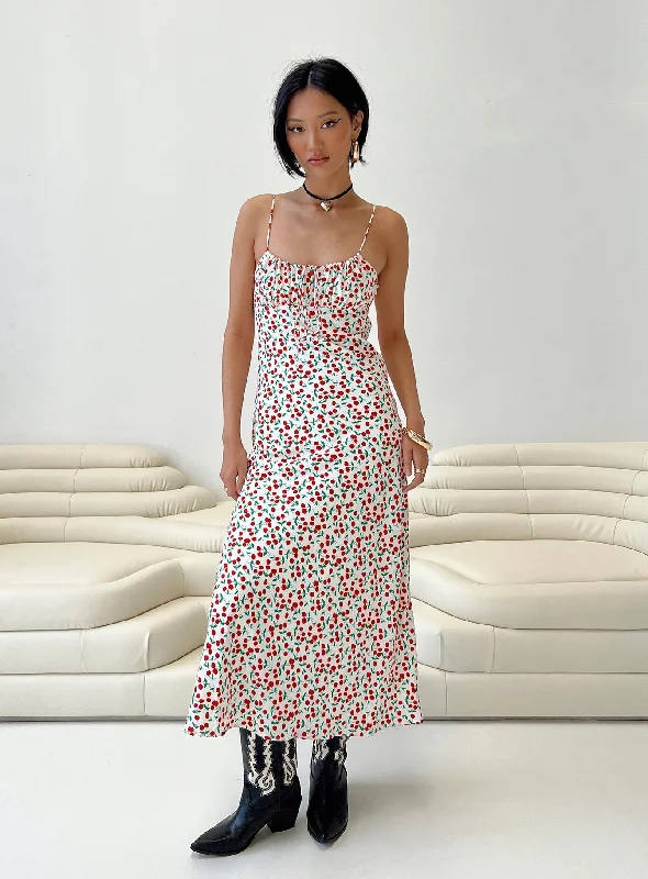  Top DealsKaplan Midi Dress White / Red