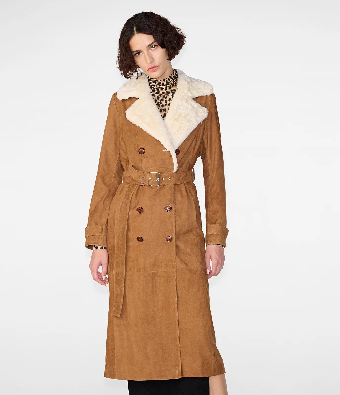  Women's Seasonal AttireSavannah Faux Fur Trench