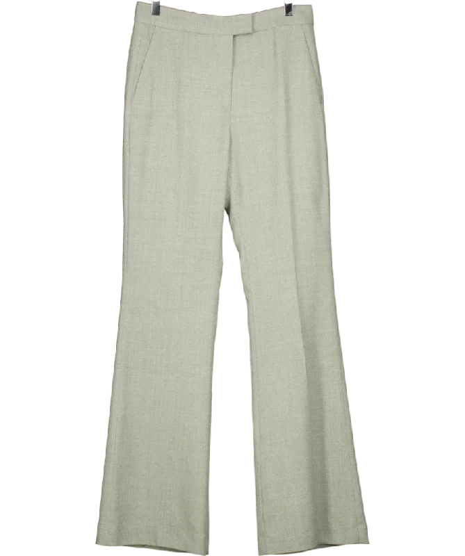  Women's Relaxed ClothesMANGO Grey Fine-knit Wideleg Trousers UK 8