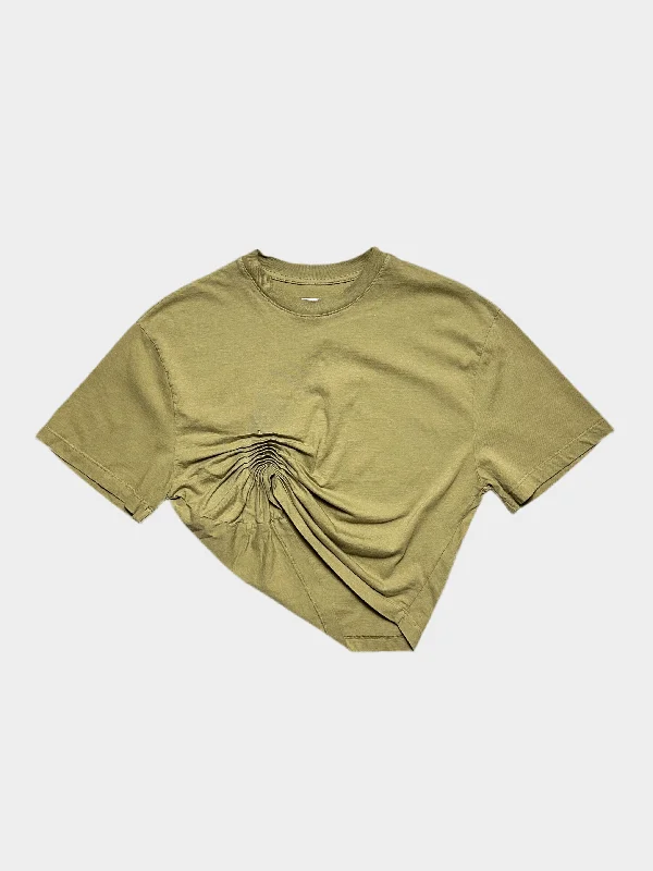  Affordable Trendy FashionGathering Asymetric T-Shirt Green