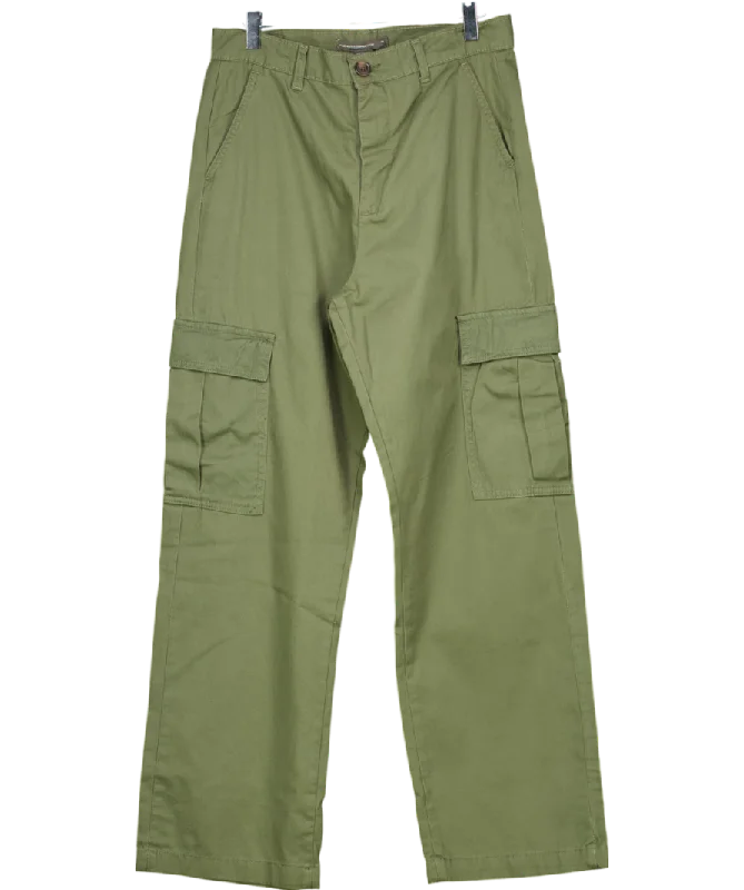  Luxury Women's ClothingFrench Connection Green Twill Cargo Trousers UK 12