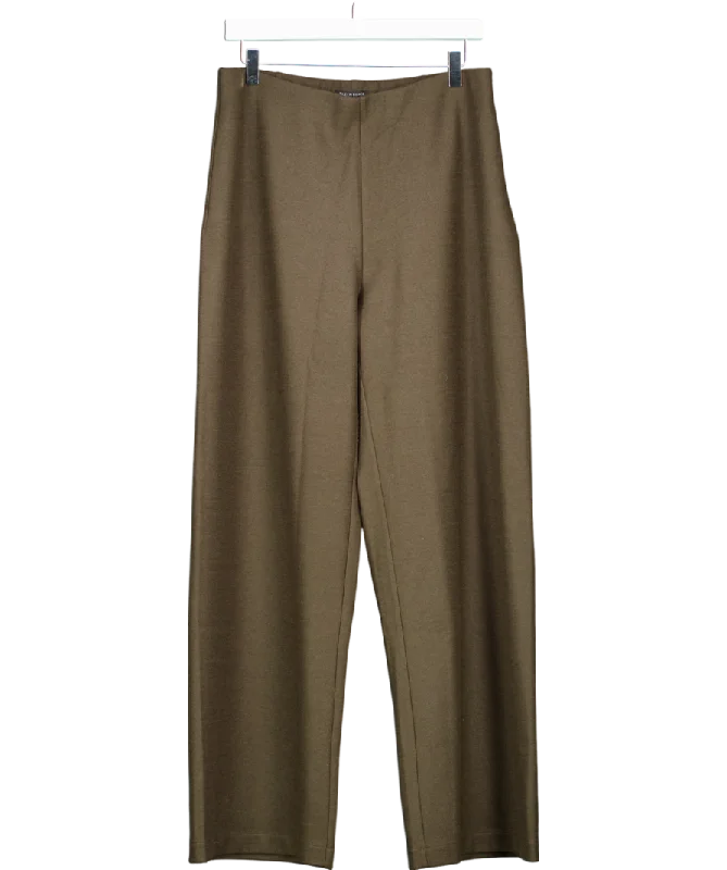  Women's Transitional AttireEileenFisher Brown Stretch Wide-leg Pant UK 10