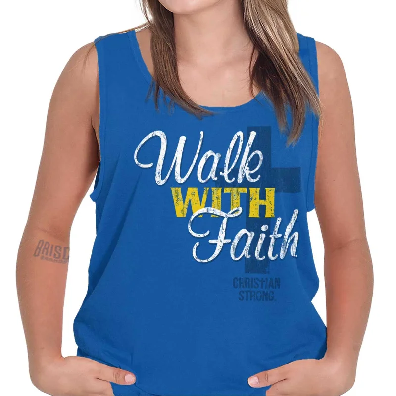  Women's Formal Event ClothingWalk With Faith Tank Top