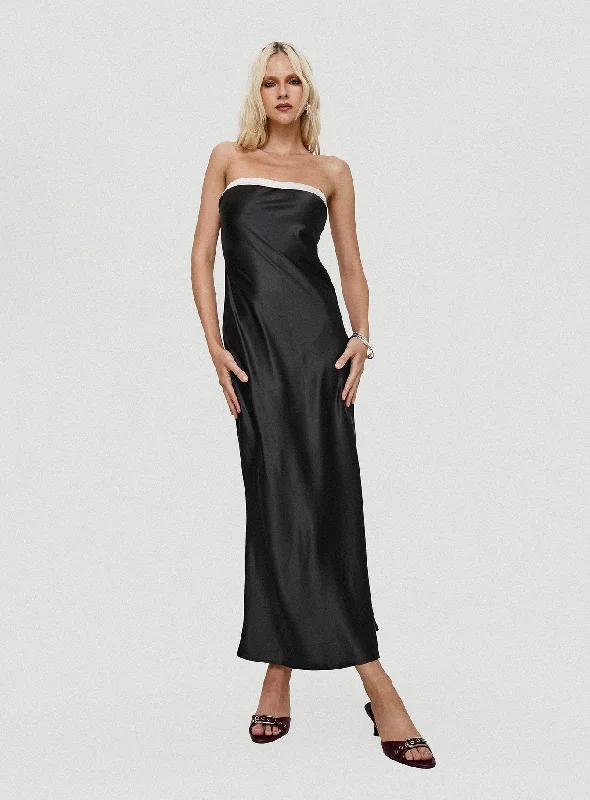  Women's Formal ClothesPhillipa Strapless Maxi Dress Black