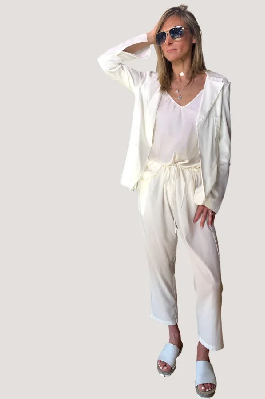  Women's Cozy Outfit For LoungingPants - White