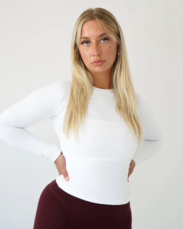  Tailored Clothing For WomenImpact Long Sleeve - White