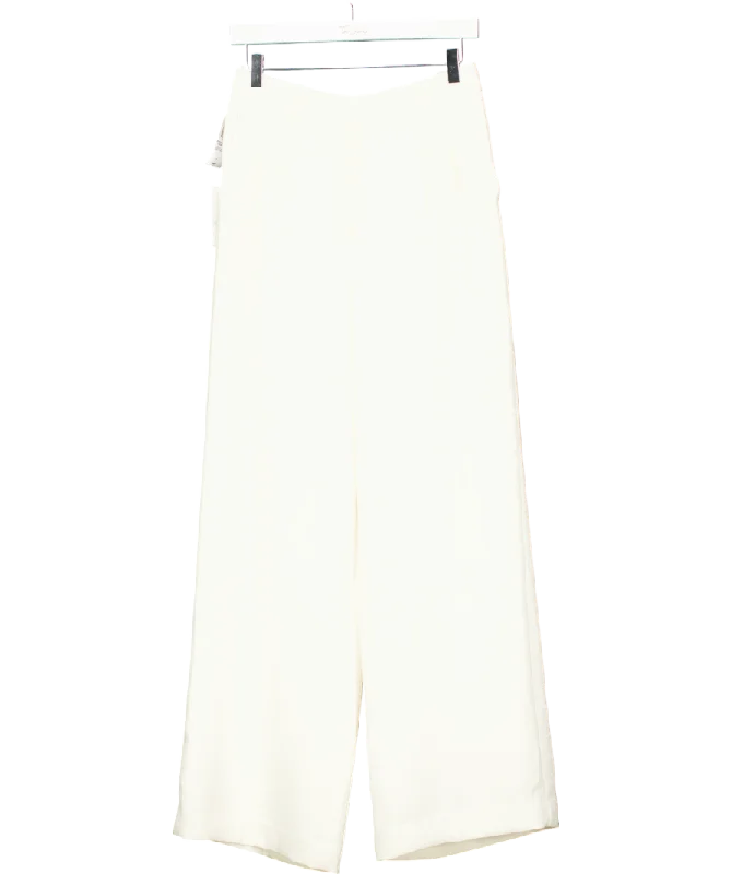  Women's Casual Apparel For WeekendsARITZIA Cream Crepe High-waisted, Wide-leg "the Effortless" Trousers UK 10