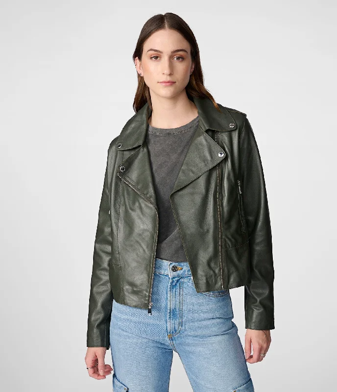  Low Price SpecialPaige Leather Moto Jacket