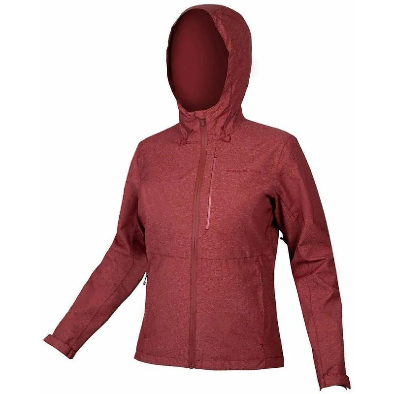  Women's Transitional ClothesEndura Hummvee Waterproof Hooded Womens Cycling Jacket - Red