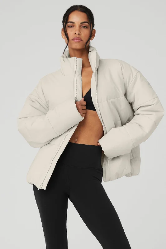  Women's Clothing And Garments SetsStretch Woven Street Puffer - Bone