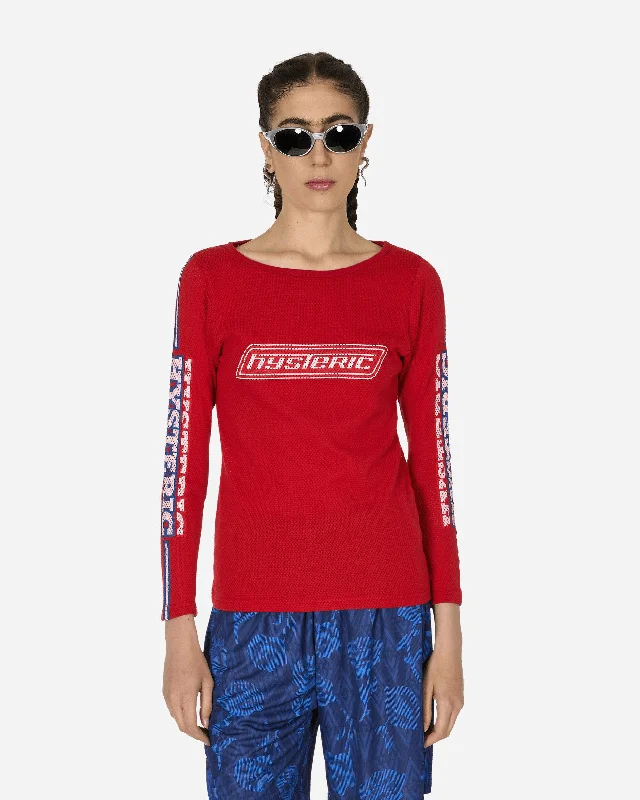  Shop SalesVixen Girl Longsleeve T-Shirt Red