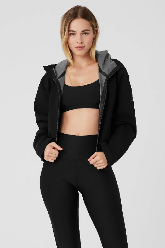  Women's Festive AttireRain Or Shine Jacket - Black