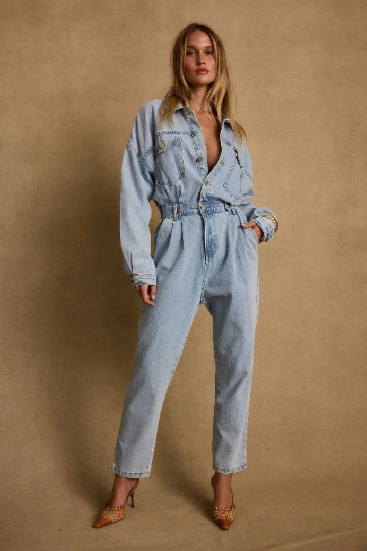  High-Fashion Women's ClothingHendrix Denim Jumpsuit