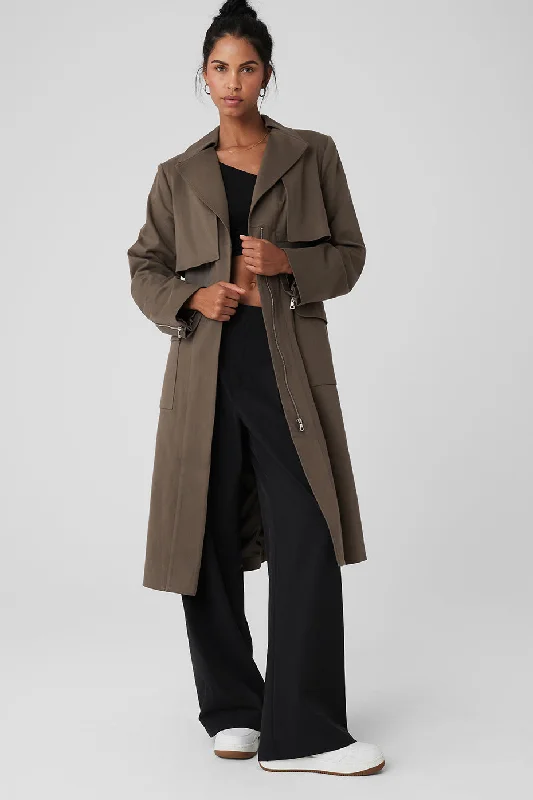  Women's Vintage GarmentsFormation Trench Coat - Olive Tree