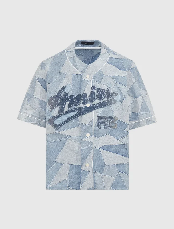  Elegant Women's AttirePATCHWORK BASEBALL SHIRT