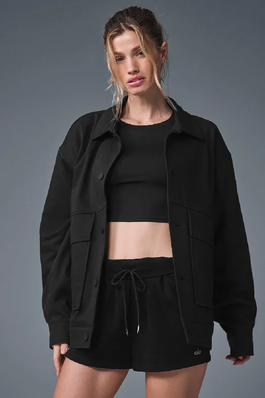  Women's Chic ApparelUnisex One Up Jacket - Black