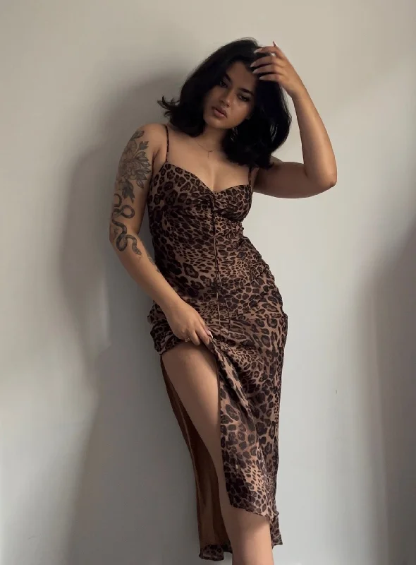  Must HavesSafari Midi Dress Leopard