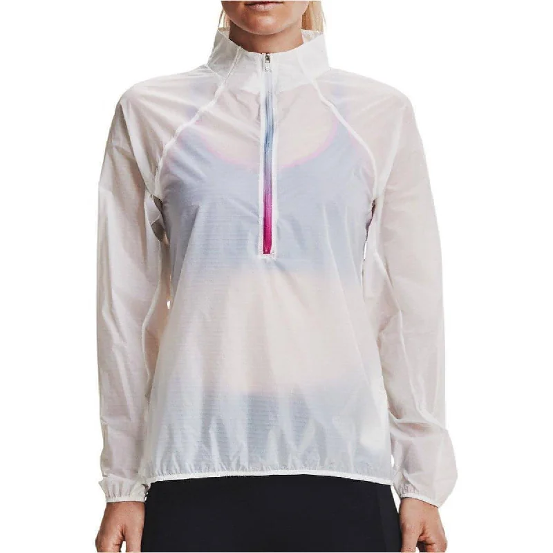  Women's Comfortable Clothes For WeekendsUnder Armour Impasse Flight Half Zip Womens Running Jacket - White