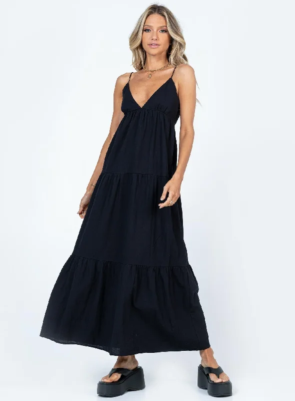  Women's Elegant GarmentsChelsea Maxi Dress Black