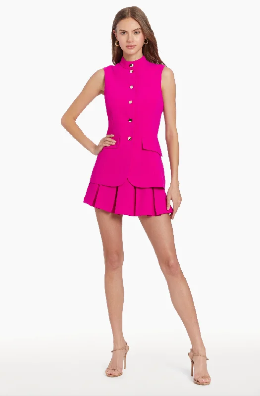  Women's Holiday ApparelEvelyn Skort Romper - Hot Pink