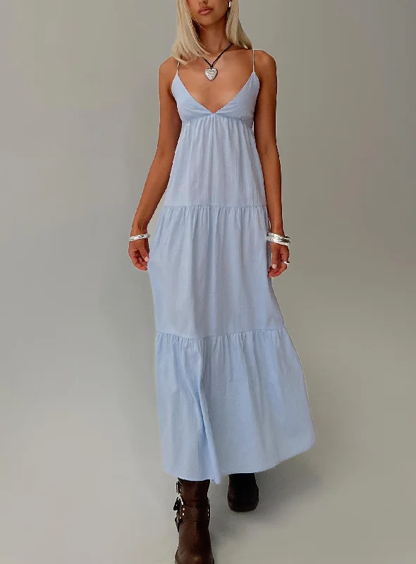  Fashionable Women's Casual ApparelChelsea Maxi Dress Blue