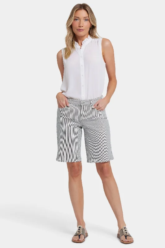  Women's Comfortable GarmentsLilly Denim Shorts - Luarca Stripe