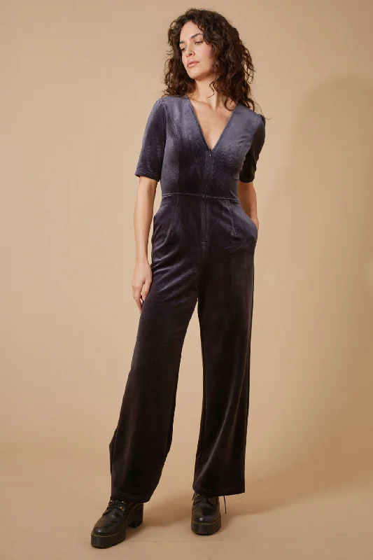  Women's Romantic OutfitCorrie Bratter Clan Jumpsuit in Charcoal