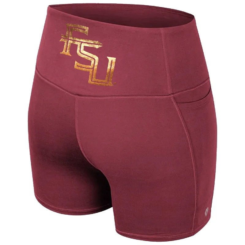  Sporty Fashion OffersColosseum Women's Stacked FSU Bike Short - Garnet