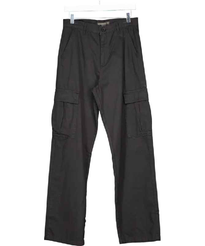  Women's Clothing For TravelFrench Connection Black Twill Cargo Trousers UK 12