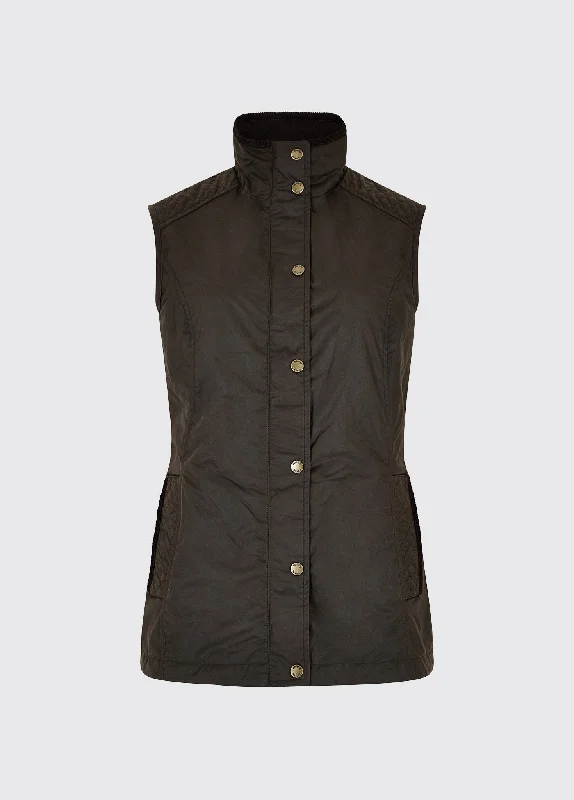  Elegant Women's Evening GarmentsPakenham Wax Gilet - Verdigris