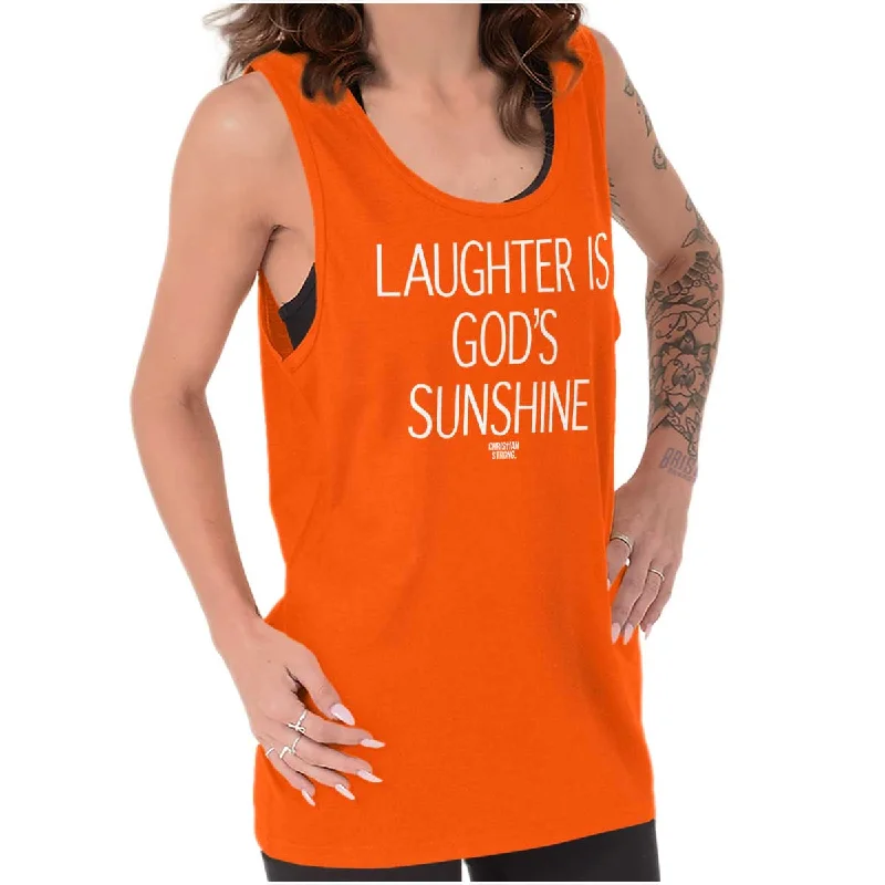  Modern Fashion SaleLaughter is God's Sunshine Tank Top