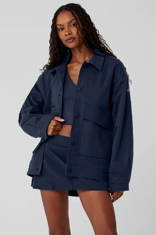  Women's Vacation ClothesUnisex One Up Jacket - Navy