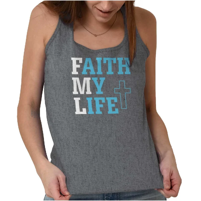  Limited Time Flash SaleFaith My Life Racerback