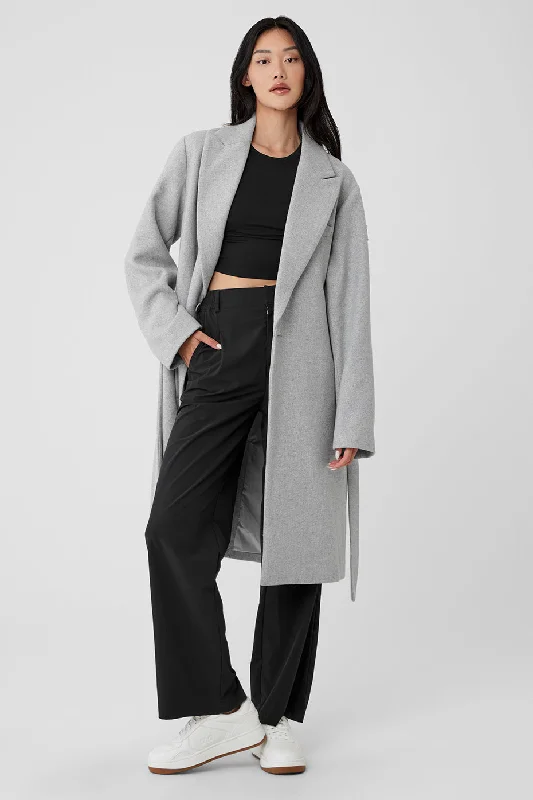  Stylish Women's Outerwear ApparelWool Gameday Overcoat - Athletic Heather Grey