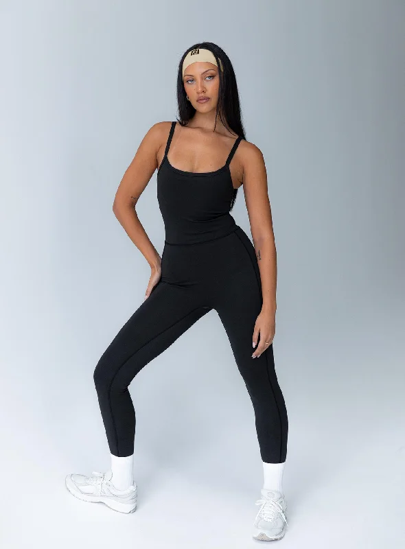  Chic Trend CollectionGo Getter Activewear Jumpsuit Black