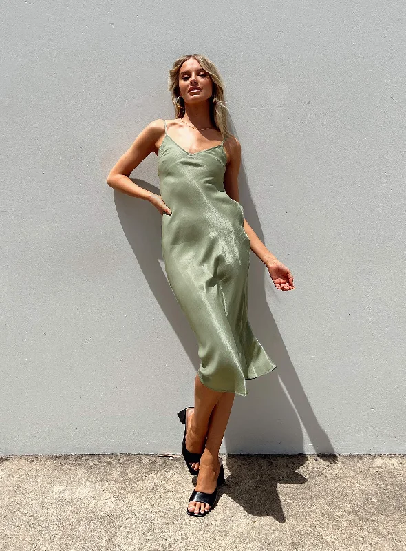  Break Fashion NormsVarese Midi Dress Green